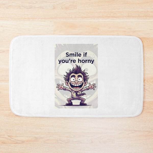 Item preview, Smile If You're Horny | Cheeky Funny Shirt designed and sold by FatCatStudios.