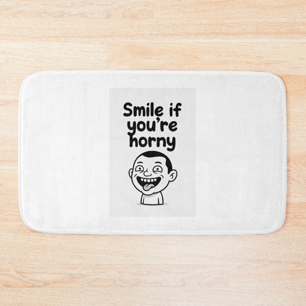 Item preview, Smile If You're Horny | Cheeky Funny Shirt designed and sold by FatCatStudios.