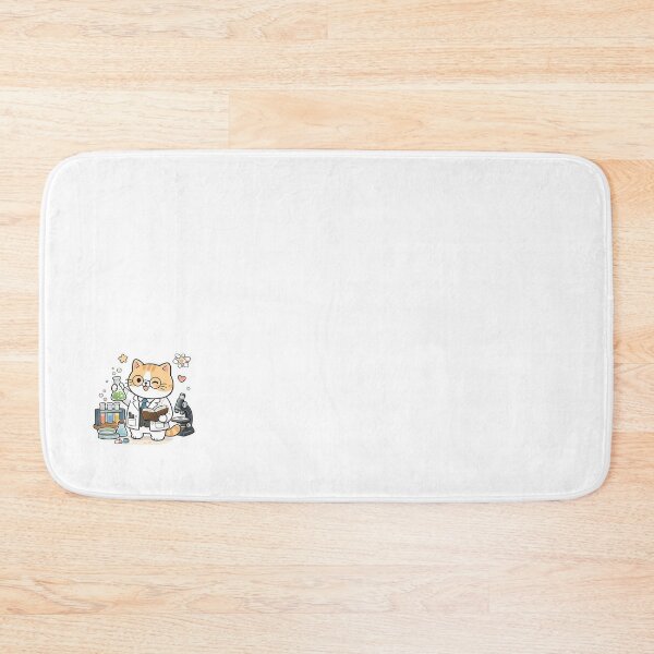 Item preview, Cute Scientist Cat Kawaii Chemistry Laboratory Ginger Kitty Nerd Illustration designed and sold by NoopnyangStudio.
