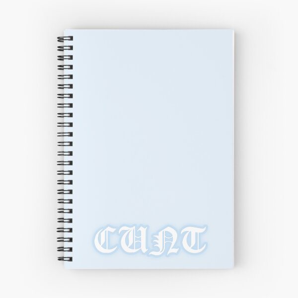 Item preview, Pastel "Cunt" Gothic Old English Text | Cute Blue Y2K Gothic Typography designed and sold by KawaiiTexts.