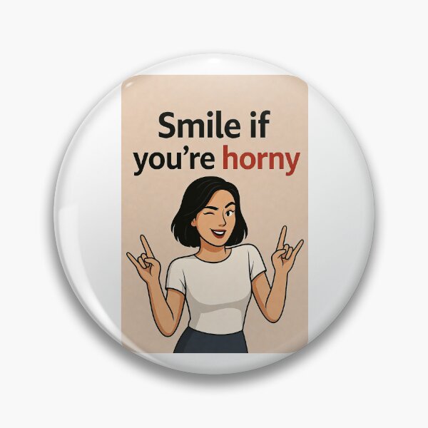 Item preview, Smile If You're Horny | Cheeky Funny Shirt designed and sold by FatCatStudios.
