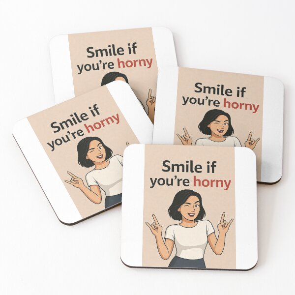 Item preview, Smile If You're Horny | Cheeky Funny Shirt designed and sold by FatCatStudios.