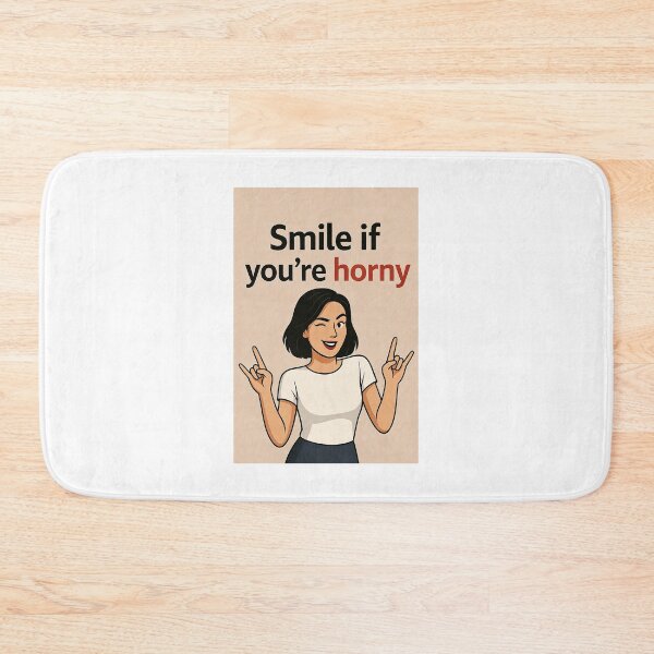 Item preview, Smile If You're Horny | Cheeky Funny Shirt designed and sold by FatCatStudios.
