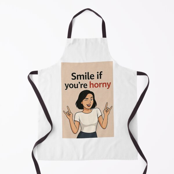 Item preview, Smile If You're Horny | Cheeky Funny Shirt designed and sold by FatCatStudios.