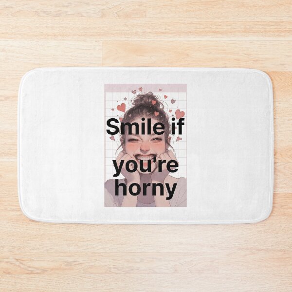 Item preview, Smile If You're Horny | Cheeky Funny Shirt designed and sold by FatCatStudios.