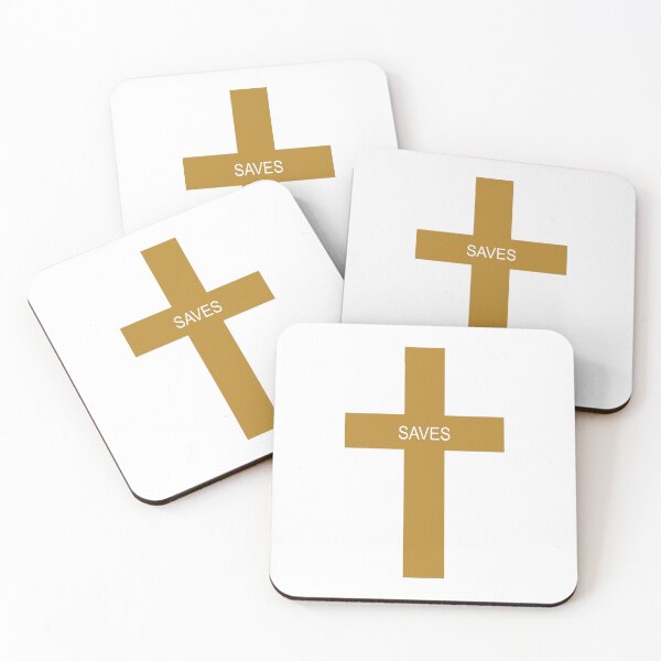 Item preview, Jesus Saves Cross  Sand Grey Christian Religious  designed and sold by Rolographics1.