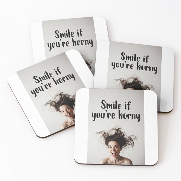 Item preview, Smile If You're Horny | Cheeky Funny Shirt designed and sold by FatCatStudios.