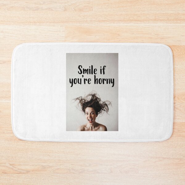 Item preview, Smile If You're Horny | Cheeky Funny Shirt designed and sold by FatCatStudios.