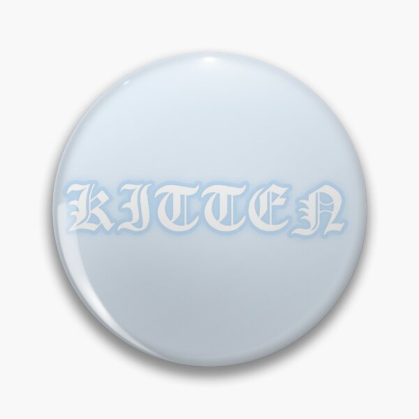 Item preview, Pastel "Kitten" Gothic Old English Text | Cute Blue Y2K Gothic Typography designed and sold by KawaiiTexts.