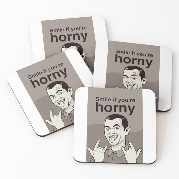 Item preview, Smile If You're Horny | Cheeky Funny Shirt designed and sold by FatCatStudios.