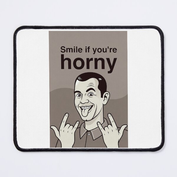 Item preview, Smile If You're Horny | Cheeky Funny Shirt designed and sold by FatCatStudios.