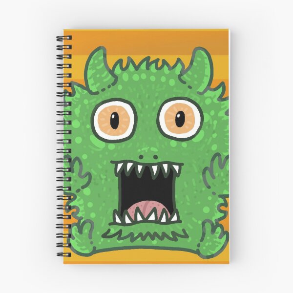 Item preview, Fluffy Green Monster Screaming Orange Stripes designed and sold by Out-Of-Gooos.