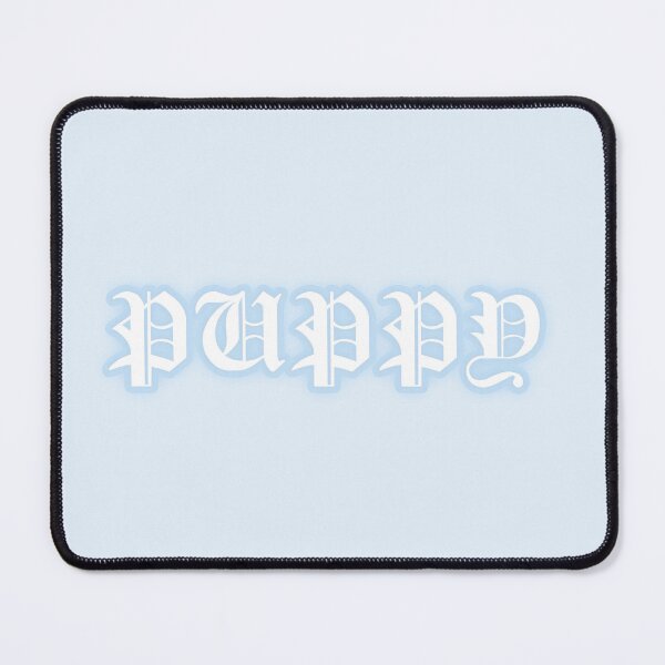 Item preview, Pastel "Puppy" Gothic Old English Text | Cute Blue Y2K Gothic Typography designed and sold by KawaiiTexts.