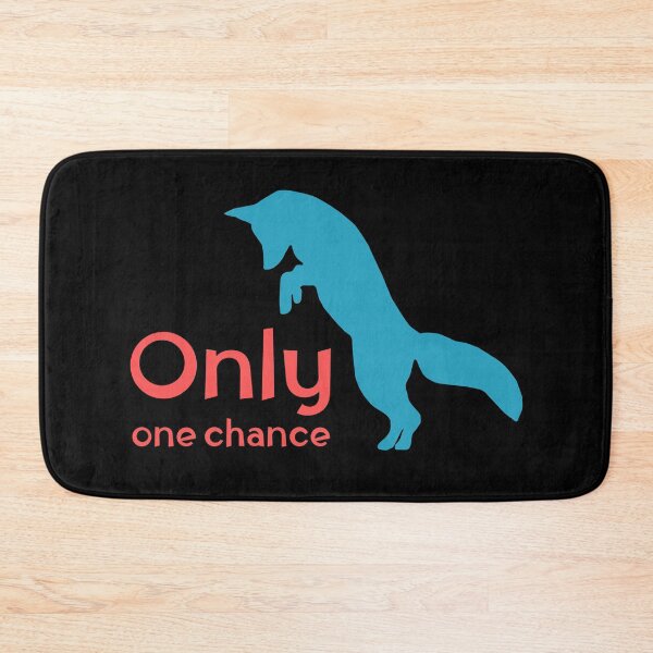 Item preview, Only One Chance Teal Fox Inspirational Quote Art designed and sold by rich-moda.