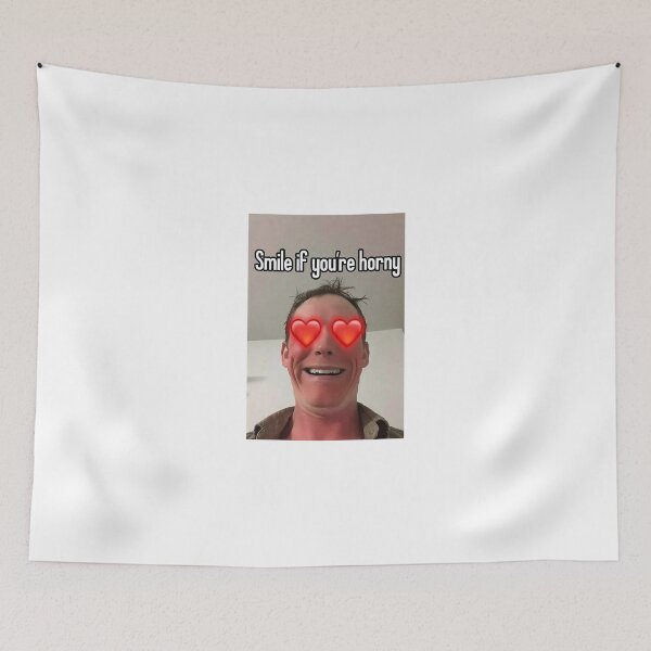 Item preview, Smile If You're Horny | Cheeky Funny Shirt designed and sold by FatCatStudios.