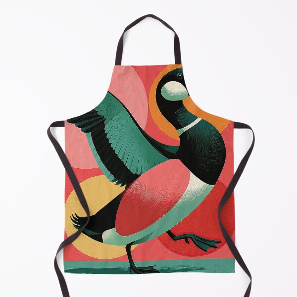 Item preview, Retro Midcentury Modern Colorful Geometric Duck Art designed and sold by Bramble County Printworks.