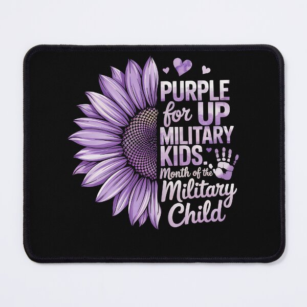 Item preview, Purple For Up Military Kids. Month Of The Military Child Military Family Support designed and sold by SofenArt.