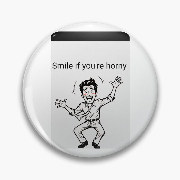 Item preview, Smile If You're Horny | Cheeky Funny Shirt designed and sold by FatCatStudios.