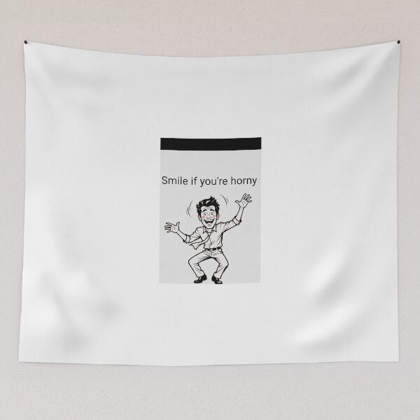 Item preview, Smile If You're Horny | Cheeky Funny Shirt designed and sold by FatCatStudios.