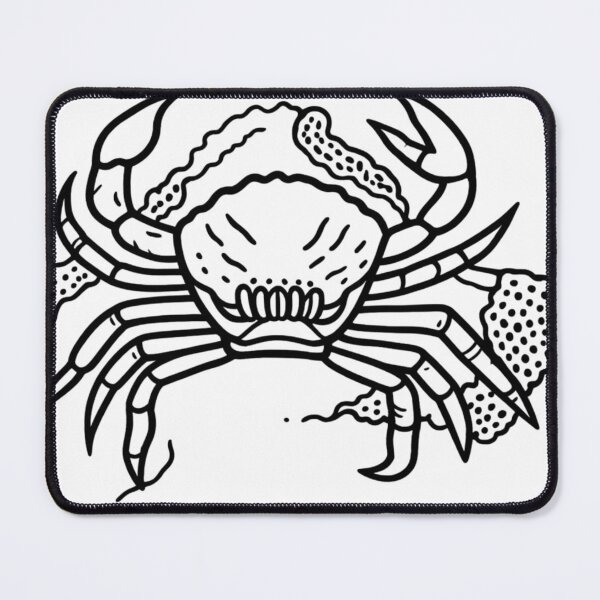 Item preview, Blackwork Tattoo Style Crab designed and sold by Ideniquo.