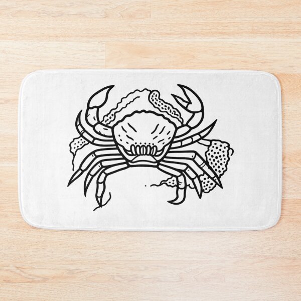 Item preview, Blackwork Tattoo Style Crab designed and sold by Ideniquo.