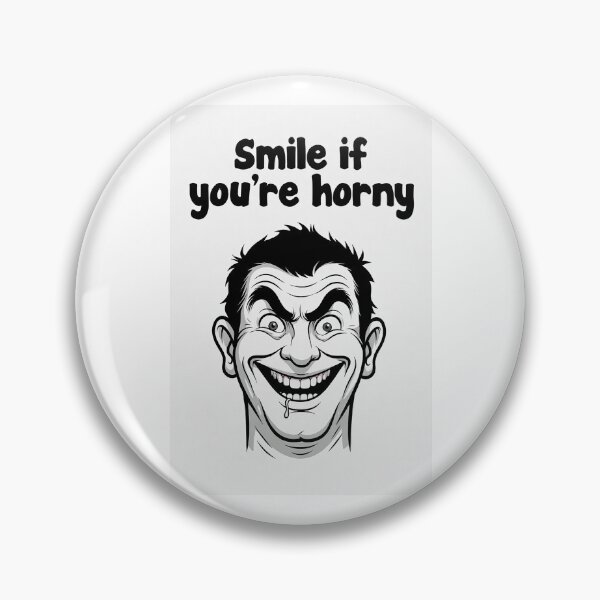 Item preview, Smile If You're Horny | Cheeky Funny Shirt designed and sold by FatCatStudios.