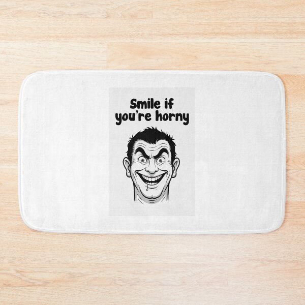Item preview, Smile If You're Horny | Cheeky Funny Shirt designed and sold by FatCatStudios.