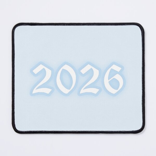 Item preview, Pastel "2026" Gothic Old English Text | Cute Blue Y2K Gothic Typography designed and sold by KawaiiTexts.