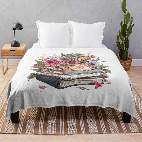 Item preview, Bloom Between the Pages – Floral Book Stack Illustration designed and sold by UUniqueIImprint.
