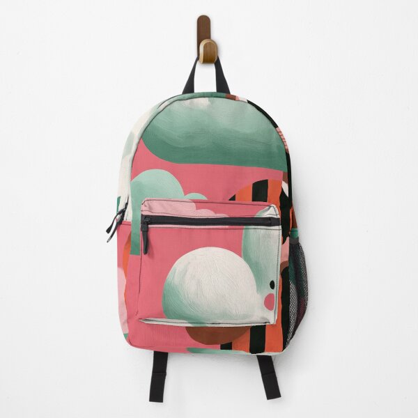 Item preview, Quirky Cloud Head Surreal Character Pink Art designed and sold by Bramble County Printworks.