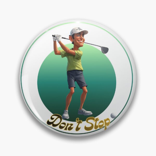 Item preview, Funny Cartoon Golfer Don't Stop Design designed and sold by CrazeShop.