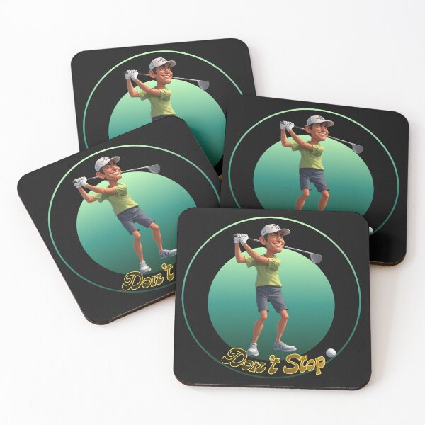 Item preview, Funny Cartoon Golfer Don't Stop Design designed and sold by CrazeShop.