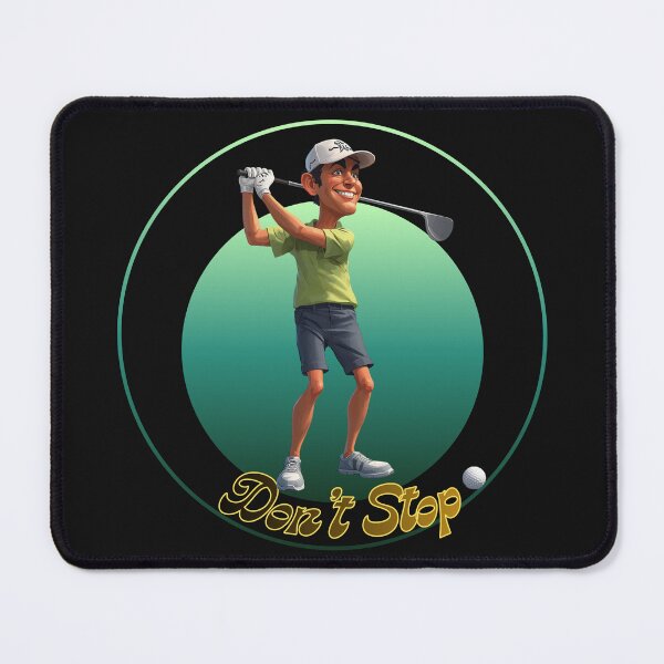 Item preview, Funny Cartoon Golfer Don't Stop Design designed and sold by CrazeShop.