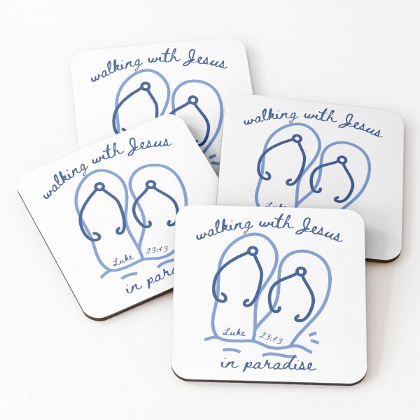 Item preview, Flip Flops Walking With Jesus In Paradise Luke 23 43 Beach Vibes  designed and sold by Forevermore.