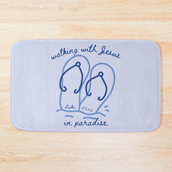 Item preview, Flip Flops Walking With Jesus In Paradise Luke 23 43 Beach Vibes  designed and sold by Forevermore.
