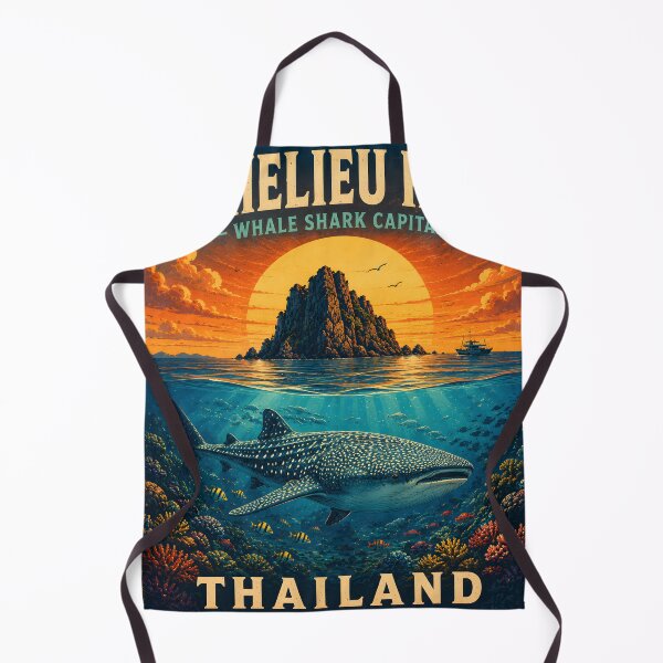 Item preview, RICHELIEU ROCK – Retro Sunset Poster Andaman Sea, Thailand. designed and sold by Spirit of Siam.