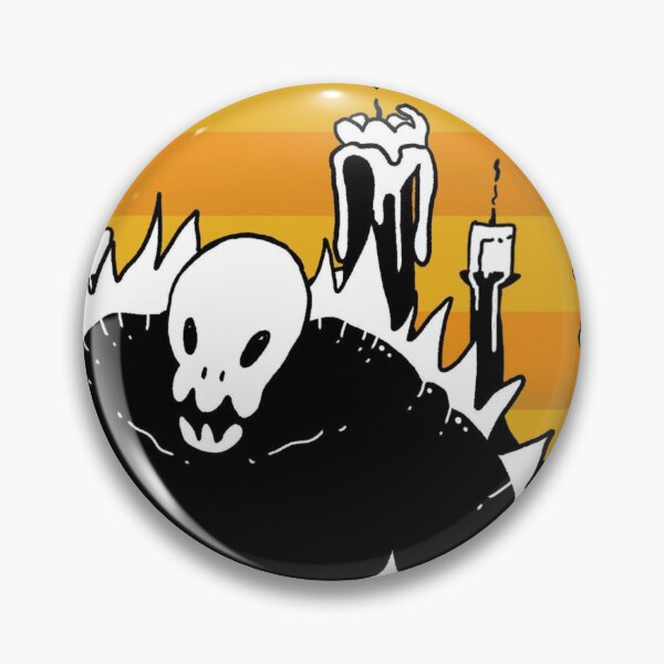Item preview, Skull Knight Candles Orange Stripes Dark designed and sold by Out-Of-Gooos.