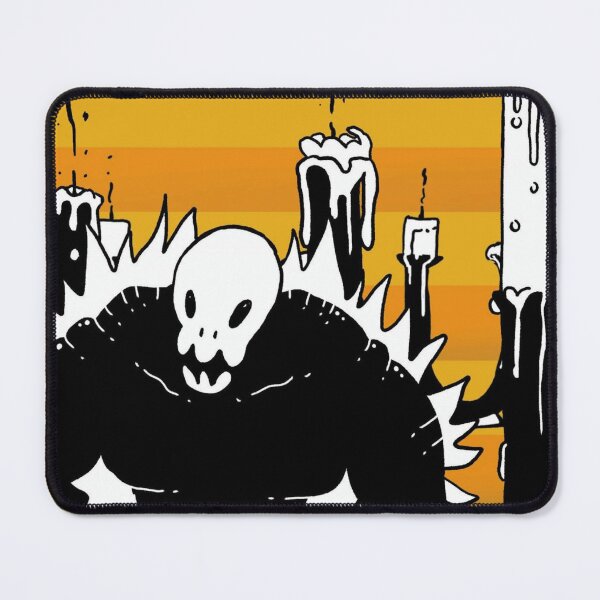 Item preview, Skull Knight Candles Orange Stripes Dark designed and sold by Out-Of-Gooos.