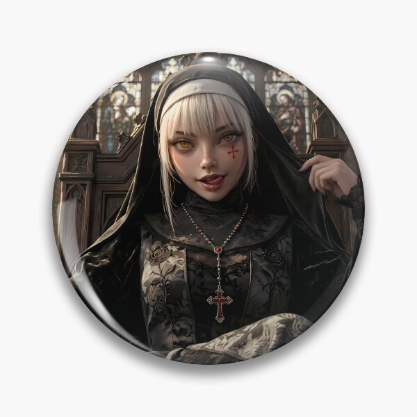 Item preview, Platinum Combat Nun Fantasy Warrior designed and sold by GalleryBrisArt.