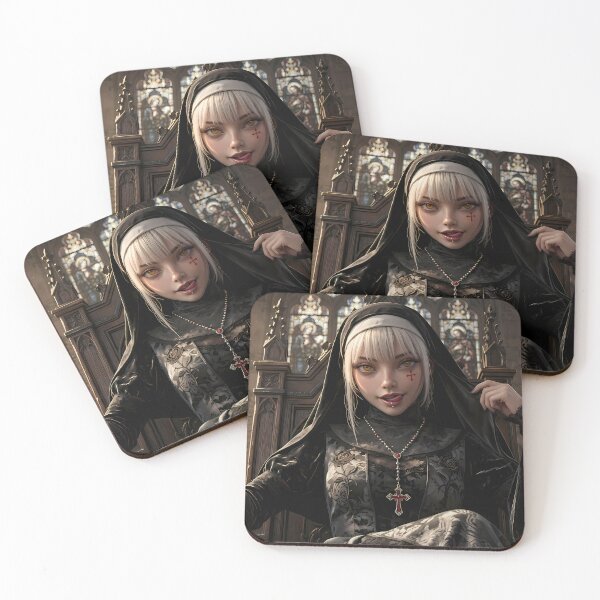Item preview, Platinum Combat Nun Fantasy Warrior designed and sold by GalleryBrisArt.
