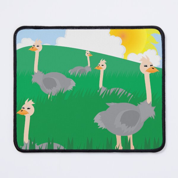 Item preview, Flock of Ostriches designed and sold by ROSE ANN BANILAR.