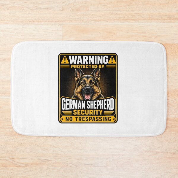 Item preview, Protected By German Shepherd Security | No Trespassing Warning Sign designed and sold by BYMK.