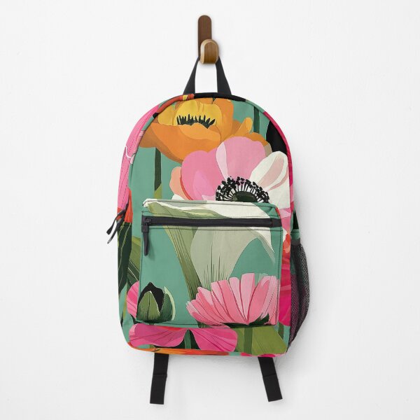 Item preview, Midcentury Poppy Floral Bright Bloom Botanical Art designed and sold by Bramble County Printworks.