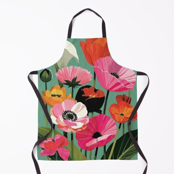 Item preview, Midcentury Poppy Floral Bright Bloom Botanical Art designed and sold by Bramble County Printworks.