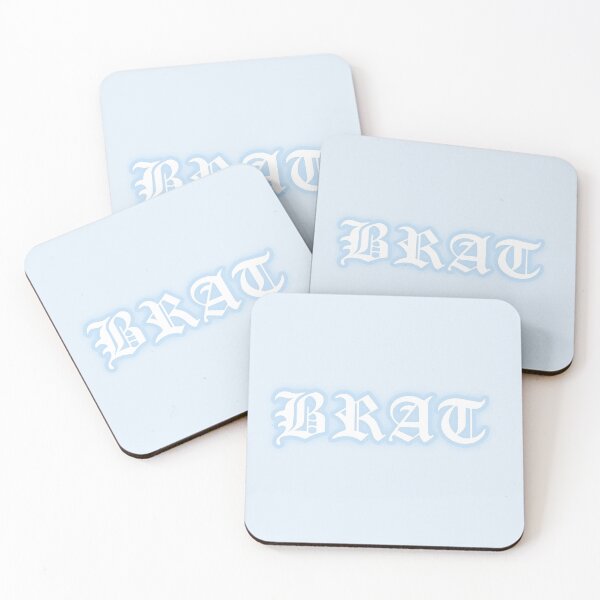 Item preview, Pastel "Brat" Gothic Old English Text | Cute Blue Y2K Gothic Typography designed and sold by KawaiiTexts.
