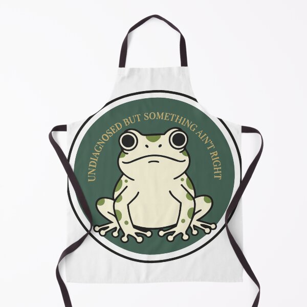 Item preview, "Undiagnosed But Something Ain't Right" Funny Frog Graphic - Relatable Neurodivergent Aesthetic - Sarcastic Mental Health Art designed and sold by BestChoiceService.