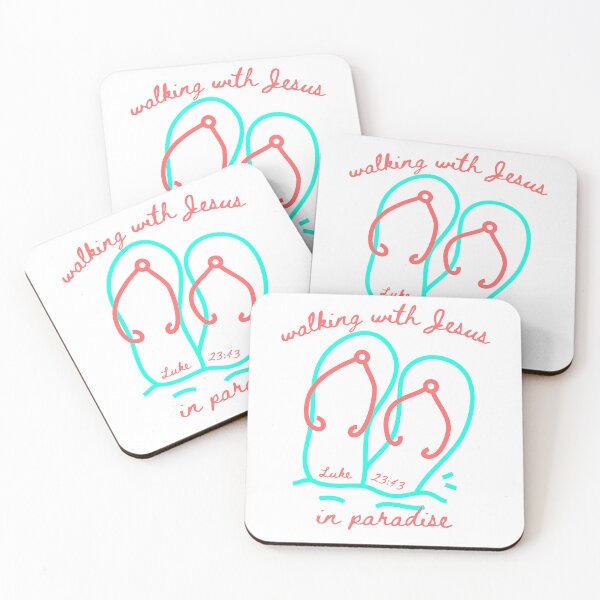 Item preview, Flip Flops Walking With Jesus In Paradise Luke 23 43 Beach Vibes  designed and sold by Forevermore.