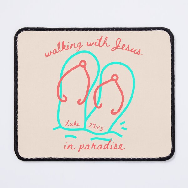 Item preview, Flip Flops Walking With Jesus In Paradise Luke 23 43 Beach Vibes  designed and sold by Forevermore.