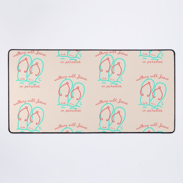 Item preview, Flip Flops Walking With Jesus In Paradise Luke 23 43 Beach Vibes  designed and sold by Forevermore.