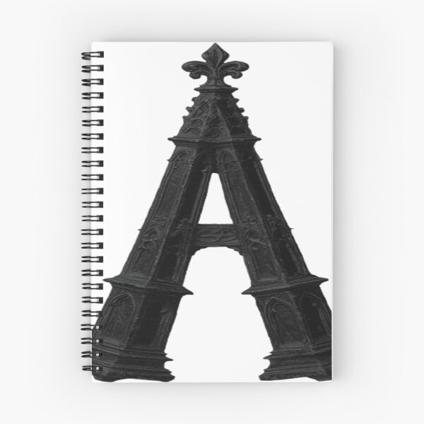 Item preview, Gothic Letter A Vintage Black Monogram | Dark Medieval Alphabet T-Shirt & Hoodie Design designed and sold by Lifehackerplus1.